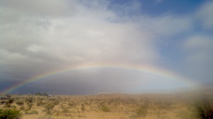Rainbow over the Desert